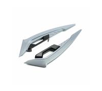 2Pcs Motorcycle Winglets Front Side Spoiler Aerodynamic Wing Set Fixed Wind Wing With Adhesive Decoration Stickers(Grey)