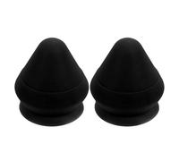 2pcs Mountable Triangle Massage Ball in Black TPE for Trigger Points | Wear Resistant Stain Resistant Finish, Workplace and Home Use