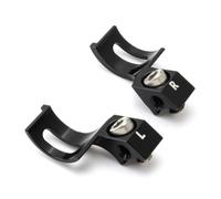 2pcs Mountain Bike Brake Handle Connector Adapter Aluminium Alloy Pair | Ergonomic Space Saving Mount for Handlebar Brake Levers, Wear-resistant Cnc Anodised Finish, Supports Clean Maintenance
