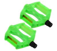 2pcs Mountain Bike Pedals Plastic Iron Replacement Green
