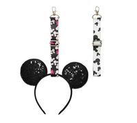 2Pcs Mouse Ear Holders for Backpack, Lanyard Keychain Headband Organizer Accessories Park Trip Must Haves Essentials for Women Girls