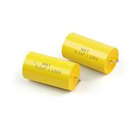 2Pcs MPT 100V Capacitor HIFI Axial Fever Crossover Coupling Frequency-Divided For Audio Capacitor Audiophile Speaker(100V8.2UF)