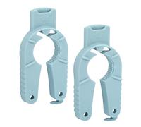 2Pcs Multi-Function Bottle & Jar Opener Set - Arthritis Aid Tool for Weak Hands Non-Slip Grip for Ring Pull Cans, Plastic Caps & Jar Lids | Ergonomic Blue Kitchen Gadgets