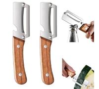 2pcs Multi-Functional Vegetable Peeler, Metal Thick & Thin Skin Fruit Peeler and Bottle Opener Practical Kitchen Tool for Vegetable Apple Potato Papaya Zucchini 2026
