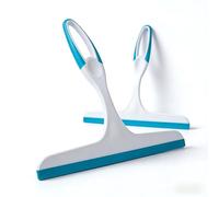 2PCS Multi-Purpose Window Squeegee & Shower Squeegee with Durable Rubber Blade - Streak-Free Handheld Glass Scraper with Hanging Loop - Lightweight Cleaning Tool for Bathroom Mirrors, Car Windows