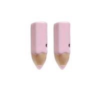 2pcs Multicolor Alloy Pencil Beads Oblique Hole Loose Spacer Beads for Accessories Projects Colorful Alloy