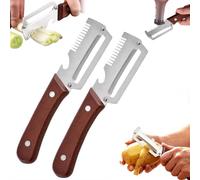 2PCS Multifunctional Vegetable Peeler, Multi-Functional Vegetable Peeler for Kitchen, 3-in-1 Peeler & Bottle Opener & Julienne Peeler for Potato, Carrot, Apple, Fruit & Vegetable