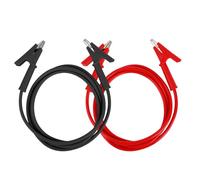 2pcs Multimeter Alligator Clip to Crocodile Alligator Clip Test Probe, 4mm Test Cable 3.3 Feet Long Wire for Electrical Testing 1000V 10A Multimeter (Red & Black)