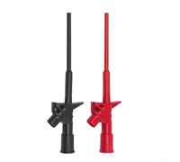 2PCS Multimeter Cable Test Probes Featuring Double PVC Insulation 4mm Banana Ends and 10A Current Rating for Reliable Electrical Measurements (Black)
