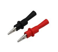 2Pcs Multimeter Push on Alligators Clip Insulated Clamps Wire Tips for Electrical Testing Enduring Alligators Clamp for Multimeter Tester Probe