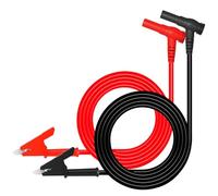 2PCS Multimeter Test Leads 4mm Banana Plug to Crocodile Clip Cable Heavy Duty Alligator Clips Test Wire for Electrical Testing 3.3ft/1m Red&Black