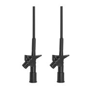 2Pcs Multimeter Test Probes 10A Insulated Clips With 4Mm Socket For Safe Electrical Power Measurement And Circuit Testing
