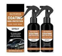 2pcs Multipurpose Coating High-Protection,Turbo Shine Nexa Car Polish,3 in 1 Quick Car Coating spray,Nexa Turbo Shine Nano Car Scratch Remover & Shine Spray,120ml*2