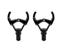 2Pcs Multipurpose Fishing Rod Clip Head Fish Tackle Grippers Rest Butt Rod Holder Head Secure Placement During Fishing Clamps