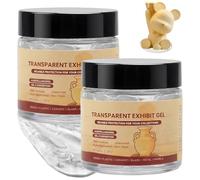 2PCS Museum Putty,Clear Museum Gel Adhesive,Reusable&Residue-Free Tacky Wax for Home Use,No Residue Exhibit Gel Wax for Glass,Texture Paste for Canvas,Reusable for Outdoor Use,Wide Application