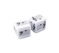 2Pcs Music Staff Dices Toy Music Dices Engaging Kids in Learning Basic Theory Through Game Ideal for Home Classroom Use Notation Dices