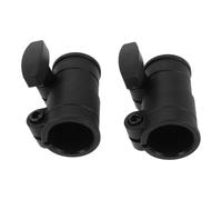 2pcs Music Stand Locking Adapter Sleeve with Knob, 28 to 22mm | Anti-slip Tube Clamp, Quick Installation for Stage Transport and Performances, Black Plastic Metal Part