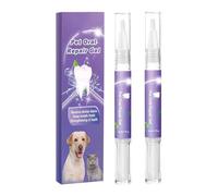 2PCS Muzzleglow Pet Oral Repair Gel, Petdentify Pet Oral Repair Gel, Pets Toothbrush, Dog Oral Repair Gel, Pet Breath Freshener, Tooth Cleaning Pen for Dog Cats