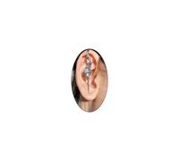 2Pcs Myth of the Moon Ear Hook Needle Piercing Earring Goth Climber Crawler Earrings Vintage Punk Moon Wrap Earrings Jewelry Accessory Present for Women Wife, Zinc, Cubic Zirconia