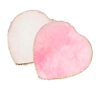 2pcs Nail Art Palette Resin Agate Pvc Colour Mixing Plate