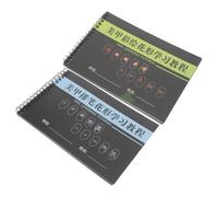 2pcs Nail Art Practice Workbook Spiral Bound Paper Journal