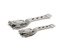 2pcs Nail Clipper Stainless Steel Cutter Manicure Pedicure Tool for Finger Toe Trimming Grooming Sharp Easy to Use with Special Radian Handle Home and Professional