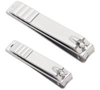 2PCS Nail Clippers Set Professional Durable Sharp Fingernail and Toenail Cutter Nail Care Tools for Men Women, (Big & Small)