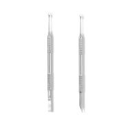 2Pcs Nail Cuticle Pusher and Remover Tool, Dual-Ended Stainless Steel Cuticle Pusher for Manicure & Pedicure, Durable Nail Tools for Professional or Home Use, Easy-to-Clean Cuticle Care Set