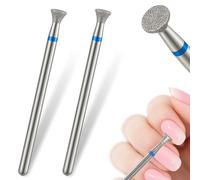 2Pcs Nail Drill Bits, Carbide Drill Bits Remover Cuticle Bit Professional Electric Nail Drilling Bit for Acrylic Nails Art Tools Manicure Nails Prep Salon Home Foot Care DIY Use