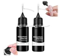 2Pcs Nail Glue Extra Strong Gel,3D Rhinestone Glue for Nails,Gem Glue Nail Gel Kit,Nail Art Gems Charms Crystals,Nail Supplies,Nails Kit for DIY Manicure Acrylic,Nails Tips & False Nails Gifts