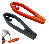 2pcs Nail Holder for Hammering Portable Screw Fixing Tools and Plastic Pliers, Holding Clamp for Woodworking DIY Stable Finger Protection, Nail Hammer Tool for Easy Hitting Nails
