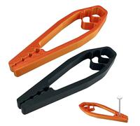 2pcs Nail Holder for Hammering Portable Screw Fixing Tools and Plastic Pliers, Nail-Holding Clamp for Woodworking DIY Stable Finger Protection, Nail Hammer Tool for Easy Hitting Nails