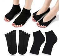 2pcs Nail Lamp Foot Protector Black Cloth No Show Flat Mouth | Nail Gloves UV Protection, Breathable Anti-tanning Foot Cover for Salons and Home Use