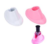 2pcs Nail Polish Bottle Holder, Soft Rubber Varnish Bottle Holder Anti-Spill Nail Polish Stand For Nail Art Salon