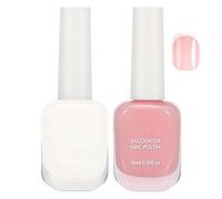 2PCS, Nail Polish Set, Quick-Dry Peel-Off Set - Classic French Tip Manicure - Large Volume, for DIY Nail Art at Home