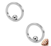 2pcs Nail Rings Magnet, Cats Eye Magnet Tool For Gel, Circles Quick Setting Nail Design Magnets Ring, Easy Cleaning For Women Beginner Adults Home Salon Daily Travel Crafting Design