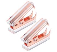 2pcs Nail Stapler Abs and Metal Staple Remover Tool Office Puller