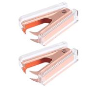 2pcs Nail Stapler Small Remover, Abs and Metal Office Accessory