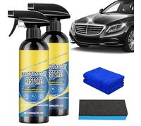 2PCS Nano Quick Effect Coating Agent, Coat Restore Ceramic Coating Car, Car Polish Spray Quick-Acting Coating Agent for Car Dust Proof and Glazing Effects Long-Lasting Car Showroom Gloss