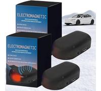 2PCS Nanometer Electromagnetic Car Deicer,Anti Freeze Electromagnetic Car Snow Removal Device,Portable Car Heater & Deicer for Car Windscreen,Electromagnetic Wave Anti Freezing,Snow Removal Device