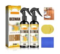 2pcs Natural Beeswax Spray, Multipurpose Furniture Polish & Cleaning, Bees Wax Polish for Wood, BeesWax Care sprayer and Restorer, Original Floor Care Polishing Surface Cleaner (2)