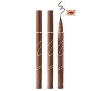 2PCS Natural Brown Waterproof Liquid Eyeliner Pen, Smudge-Proof, High Pigment, Quick-Dry Formula, Ultra-Fine Tip for Sharp and Smooth Lines, Suitable for All Eye Shapes and Styles
