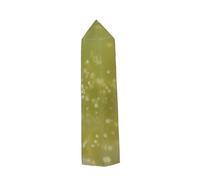 2pcs Natural Crystal Pillar - Single Pointed Hexagonal Prism Raw Stone Ornament(Xiu Yuzhu,7-8cm)