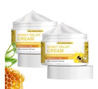 2PCS Natural Honey Skin Treatment Cream, All-in-One Comprehensive Cream with Aloe for Skin Repair, Moisturizing, Suitable for All Skin Types, Deeply Nourishes Skin, Reduces Blemishes,Lightweight,2x30g