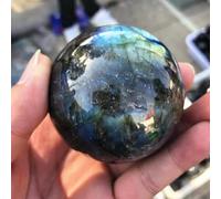 2Pcs Natural Labradorite Quartz Crystal Sphere Ball Gemstone 60mm