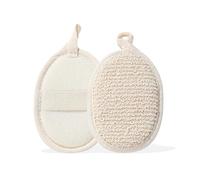 2pcs Natural Loofah Sponge-Shower Body Exfoliator Scrubbing Pads-Eco Organic Loofah Sponge-for Women and Men Shower