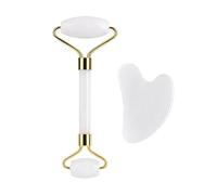2pcs Natural Rose Quartz Obsidian Jade Roller Gua Sha Stone Set Amethyst Scraper Facial Lifting Skin Care Tools