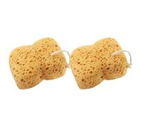 2Pcs Natural Sea Sponge, Large Exfoliating Shower Sponges for Women & Men, Dense Rich Foam for Gentle Deep Cleansing, Ultra Soft for Sensitive & Dry Skin
