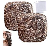 2Pcs Natural Shampoo Bar Traditional Amino Acid Brown Shampoo Bar Soap with 2 Foaming Net Calming & Strengthens Hair for Women and Mens 4Pcs/Set Hair, Soap for, Soa