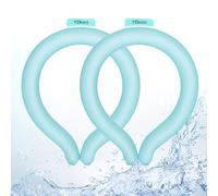 2PCS Neck CoolingTubes, Wearable Body Cooling Products for Outdoor Indoor, Reusable for Outdoor Activities, Hot Weather Relief, Summer, Freeze Below 64°F (Blue*2)